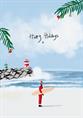 Ocean Stories Santa Surf Kerstkaart