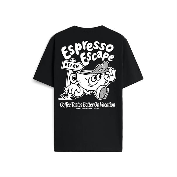 On Vacation Espresso Escape - Unisex Short Sleeves T-Shirt