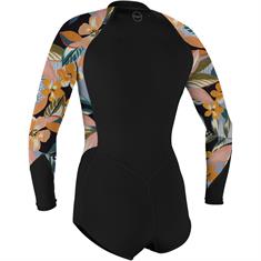 ONeill Bahia 2/1 mm Long Sleeve Front Zip Spring Shorty Dames wetsuit