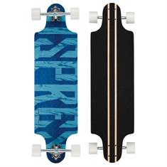 Osprey Twint Tip Blue text Longboard skateboard 38"
