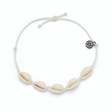 PURAVIDA Knotted Cowries Bracelet 5 Pk