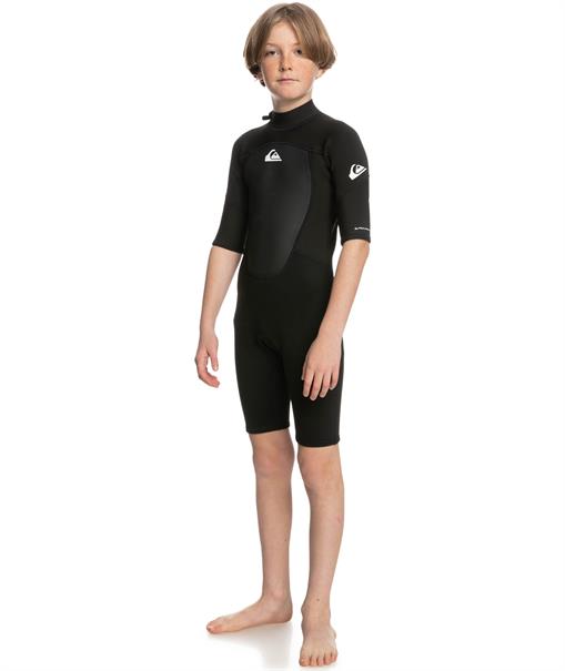 Quiksilver 2/2 mm Prologue - springpak met korte mouwen en rits aan de achterkant voor jongens