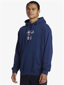 Quiksilver Graphic Hoodie - Men Hooded Pullover Fleece Sweate