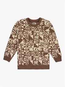 Quiksilver Hall City Sweat - Boys Surf Lifestyle Crew Neck S