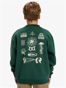 Quiksilver Salt Water Graphic - Boys Surf Lifestyle Crew Neck