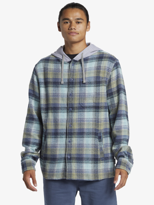 Quiksilver Sandbar - Men Surf Lifestyle Hooded Flannel