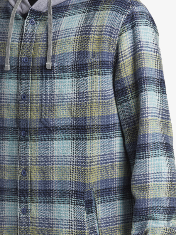 Quiksilver Sandbar - Men Surf Lifestyle Hooded Flannel