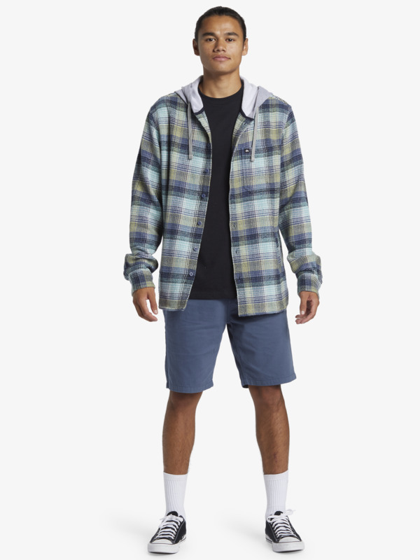 Quiksilver Sandbar - Men Surf Lifestyle Hooded Flannel
