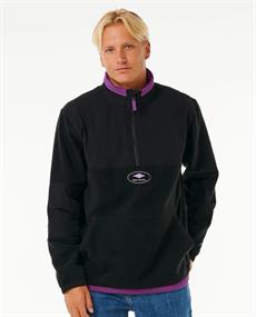 Rip Curl ANTI SERIES QSP 1/4 ZIP CREW - MEN ZIP-THRU HOOD F