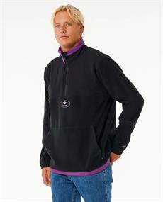 Rip Curl ANTI SERIES QSP 1/4 ZIP CREW - MEN ZIP-THRU HOOD F