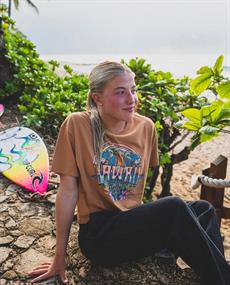 Rip Curl BLOCK PARTY CROP TEE - WOMEN SHORT SLEEVE TEE