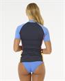 Rip Curl Block Party Upf 50 Rashguard - Womens Short Sleeve Rash Vest