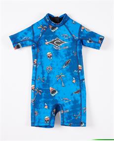 Rip Curl Boys 0-6 Savages Short Sleeve UV Tee Spring Suit