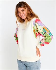 Rip Curl Crew Wavy Print - Dames Surf Lifestyle Pull-Over