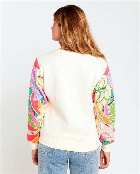 Rip Curl Crew Wavy Print - Dames Surf Lifestyle Pull-Over