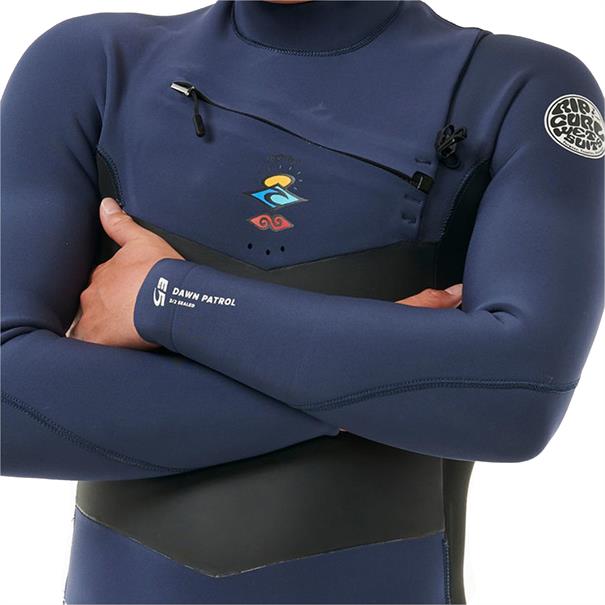 Rip Curl Dawn Patrol 4/3 Chest Zip Wetsuit voor Heren