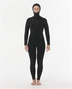 Rip Curl Dawn Patrol 5/4mm - Dames winter wetsuit met borstrits en capuchon