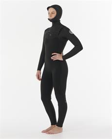 Rip Curl Dawn Patrol 5/4mm - Dames winter wetsuit met borstrits en capuchon