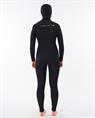 Rip Curl Dawn Patrol 5/4mm Hooded - Dames Wetsuit met Borstrits