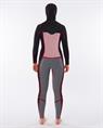Rip Curl Dawn Patrol 5/4mm Hooded - Dames Wetsuit met Borstrits