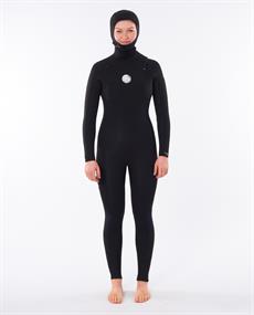 Rip Curl Dawn Patrol 5/4mm Hooded - Dames Wetsuit met Borstrits