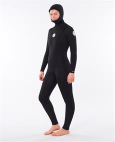 Rip Curl Dawn Patrol 5/4mm Hooded - Dames Wetsuit met Borstrits
