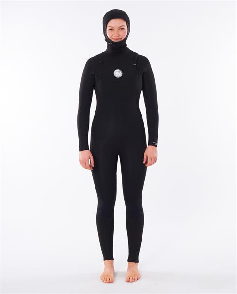 Rip Curl Dawn Patrol 5/4mm Hooded - Dames Wetsuit met Borstrits
