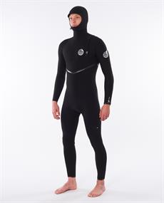Rip Curl E BOMB 5/4 Zip free Hooded Mens wetsuit