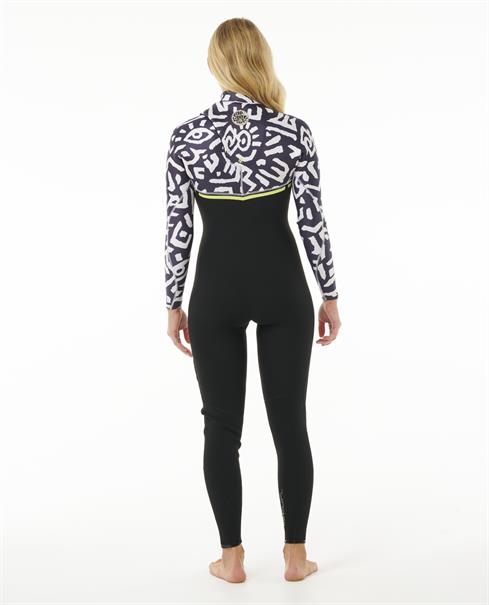Rip Curl EBOMB 4/3mm GB - Womens Zip Free Sublime Wetsuit