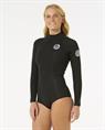 Rip Curl G-BOMB 1.5mm - Womens Long Sleeve Back Zip Boy Leg