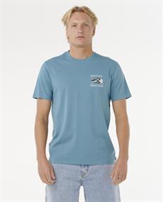 Rip Curl Hazed & Tubed Tee - Heren Surf Lifestyle T-shirt met korte mouwen