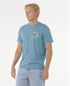 Rip Curl Hazed & Tubed Tee - Heren Surf Lifestyle T-shirt met korte mouwen