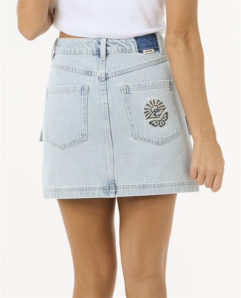 Rip Curl Las Dalias Denim Mini Skirt