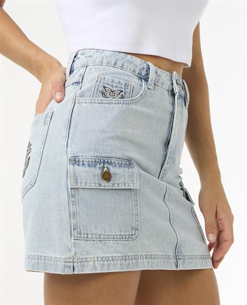 Rip Curl Las Dalias Denim Mini Skirt