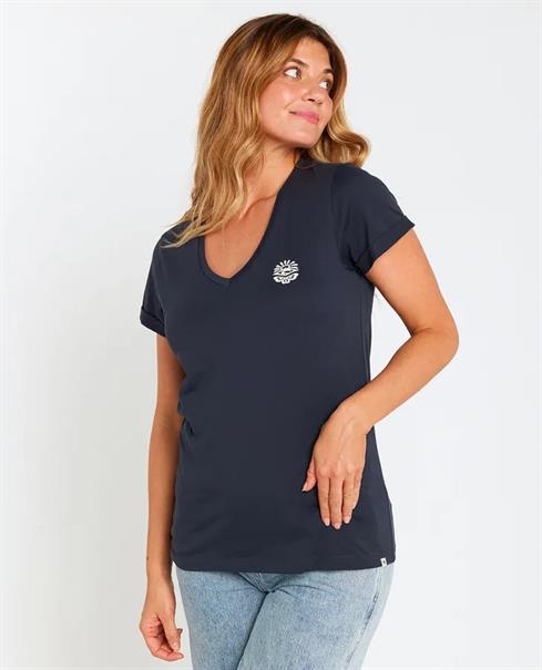 Rip Curl RE-ENTRY V NECK TEE - WOMEN SHORT SLEEVE TEE