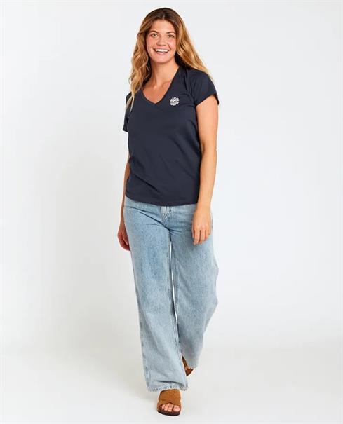 Rip Curl RE-ENTRY V NECK TEE - WOMEN SHORT SLEEVE TEE