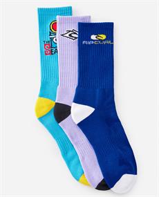 Rip Curl RETRO CREW SOCK 3-PK - MEN CREW SOCK