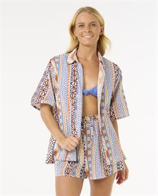 Rip Curl San Carlos - Dames Surf Lifestyle Short Sleeve Blouse