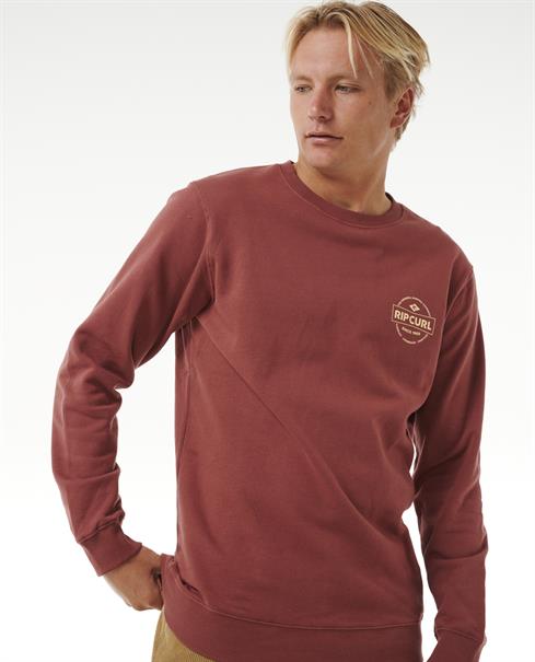 Rip Curl Stapler Crew - Mens Pull-Over Fleece Sweater