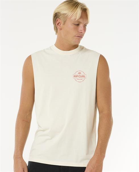 Rip Curl Stapler - Heren Surf Lifestyle Muscle T-shirt