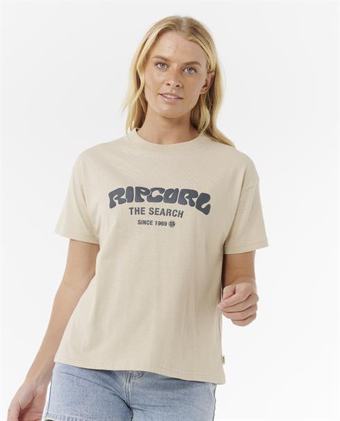 Rip Curl Surf Puff Relaxed Tee - Womens Surf Lifestyle Short Sleeve T-shirt