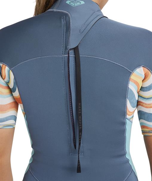 Roxy 2mm Swell Series - Short Sleeve Back Zip Springsuit for Women