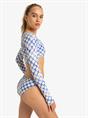 Roxy Artsy Tile - Long Sleeves Crop Surf Top for Women