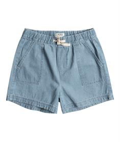 Roxy CALL ON ME - Girls Elastic Waist Denim Shorts