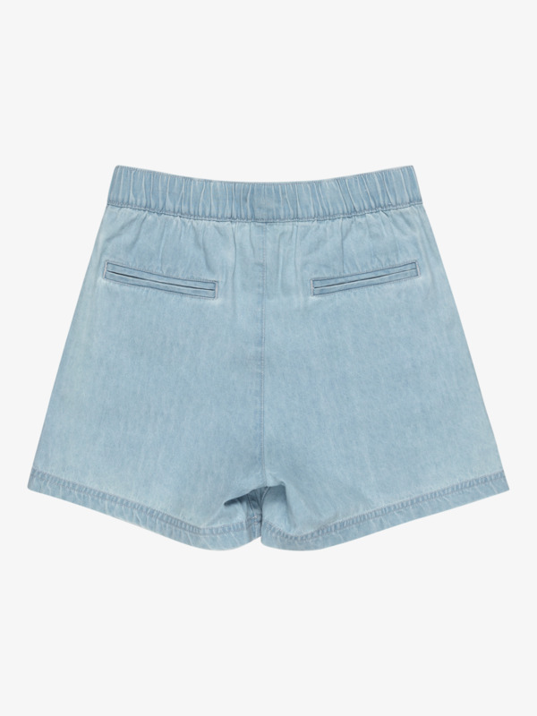 Roxy CALL ON ME - Girls Elastic Waist Denim Shorts