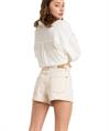 Roxy Chlo Natural - Denim short met relaxte pasvorm voor dames