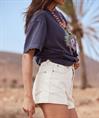 Roxy Chlo Natural - Denim short met relaxte pasvorm voor dames