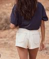 Roxy Chlo Natural - Denim short met relaxte pasvorm voor dames