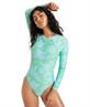 ROXY Hula Hibiscus - Langärmliger Badeanzug für Damen