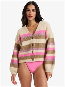 Roxy Marble Tiles Stripe - Womens Surf Lifestyle Cardigan Sweater
